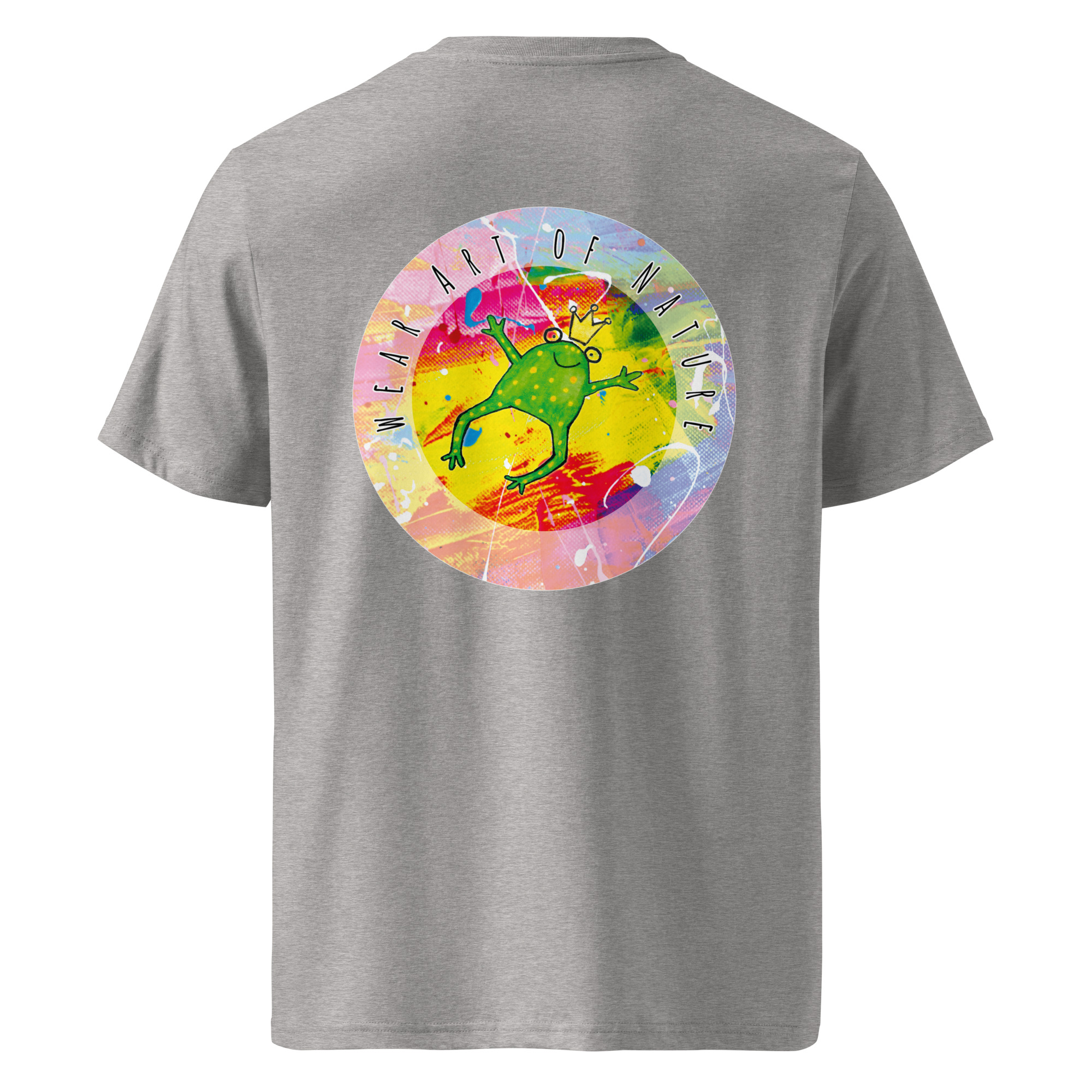 frog round front / backprint t shirt – nachhaltige bio mode von wear art of nature core collection frog round front / backprint t shirt – nachhaltige bio mode von wear art of nature core collection