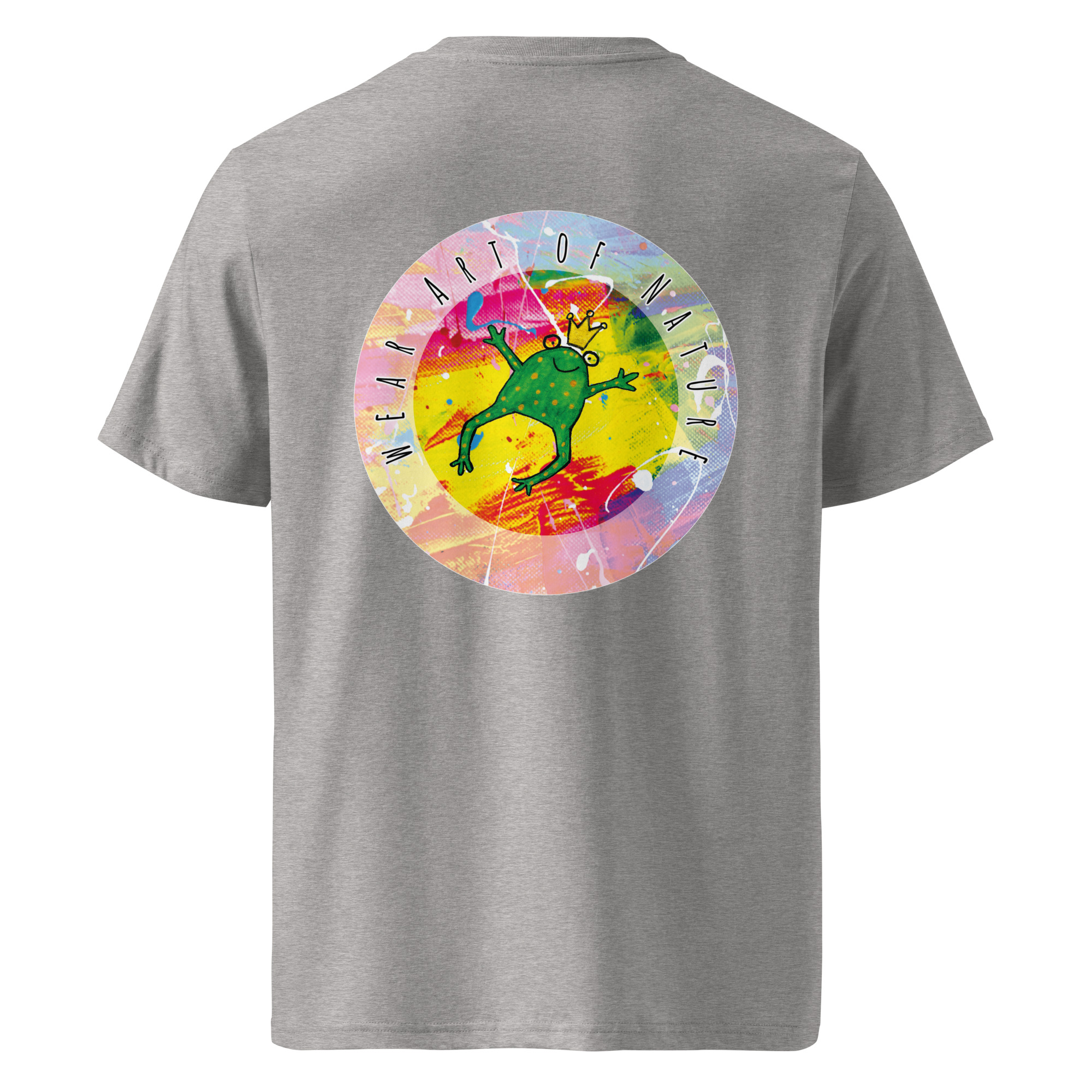 frog round front / backprint t shirt – nachhaltige bio mode von wear art of nature core collection frog round front / backprint t shirt – nachhaltige bio mode von wear art of nature core collection