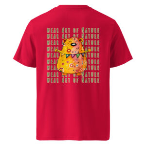 bear x backprint t shirt – nachhaltige bio mode von wear art of nature color collection