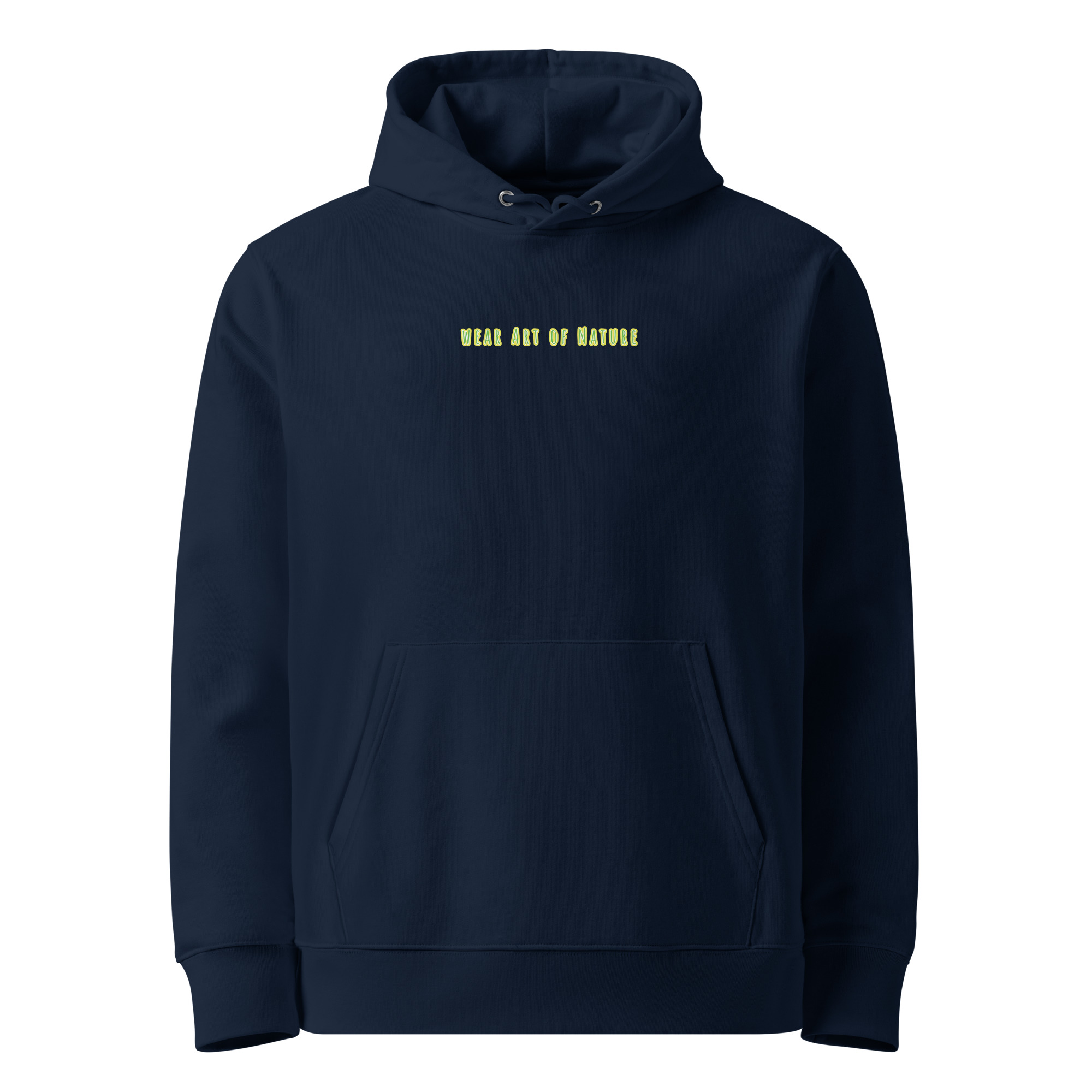 unisex essential eco cruiser 2.0 hoodie french navy front 6a65b5d8edc3e.jpg
