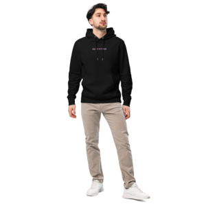 unisex essential eco cruiser 2.0 hoodie black front 6a7b5ba97404c