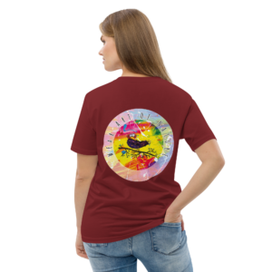 unisex organic cotton creator 2.0 t shirt burgundy back 2 6a7b5bf396c34