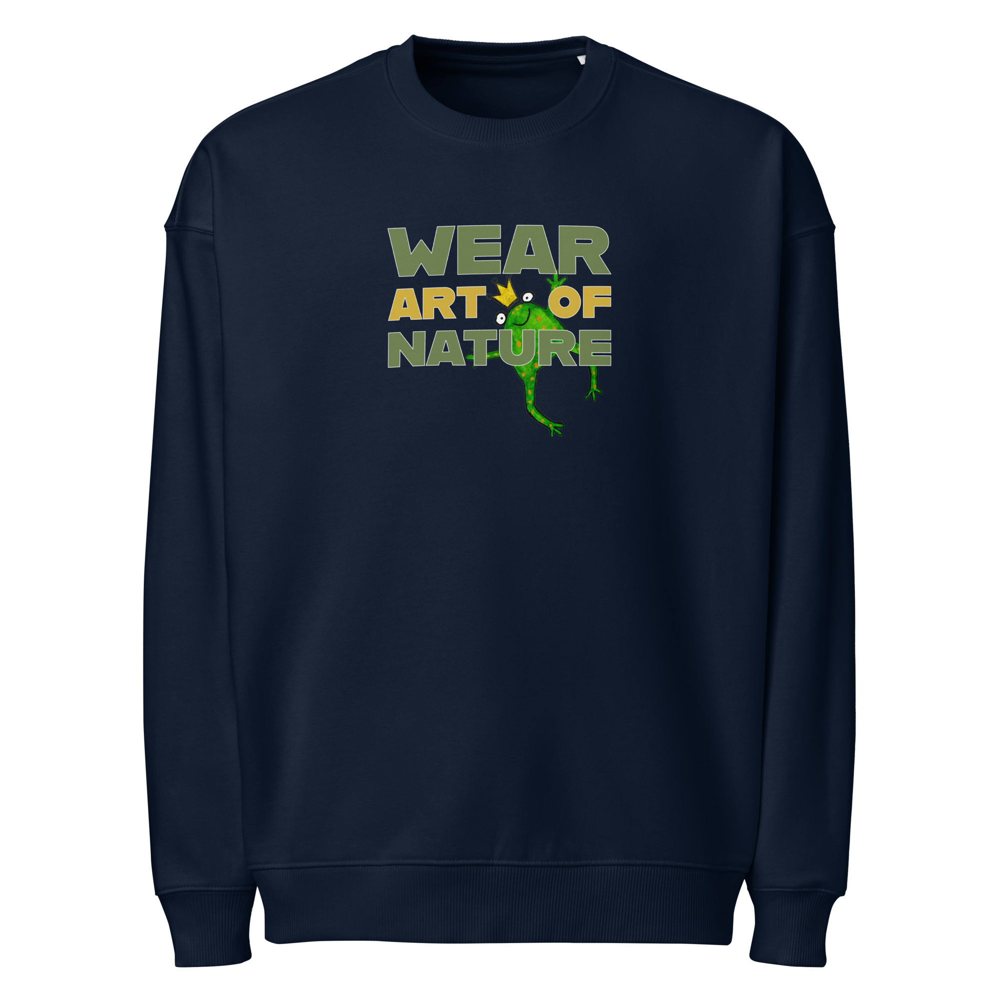 Frog Frontprint Oversize | Streetwear Frosch wear Art of Nature – Bild 2