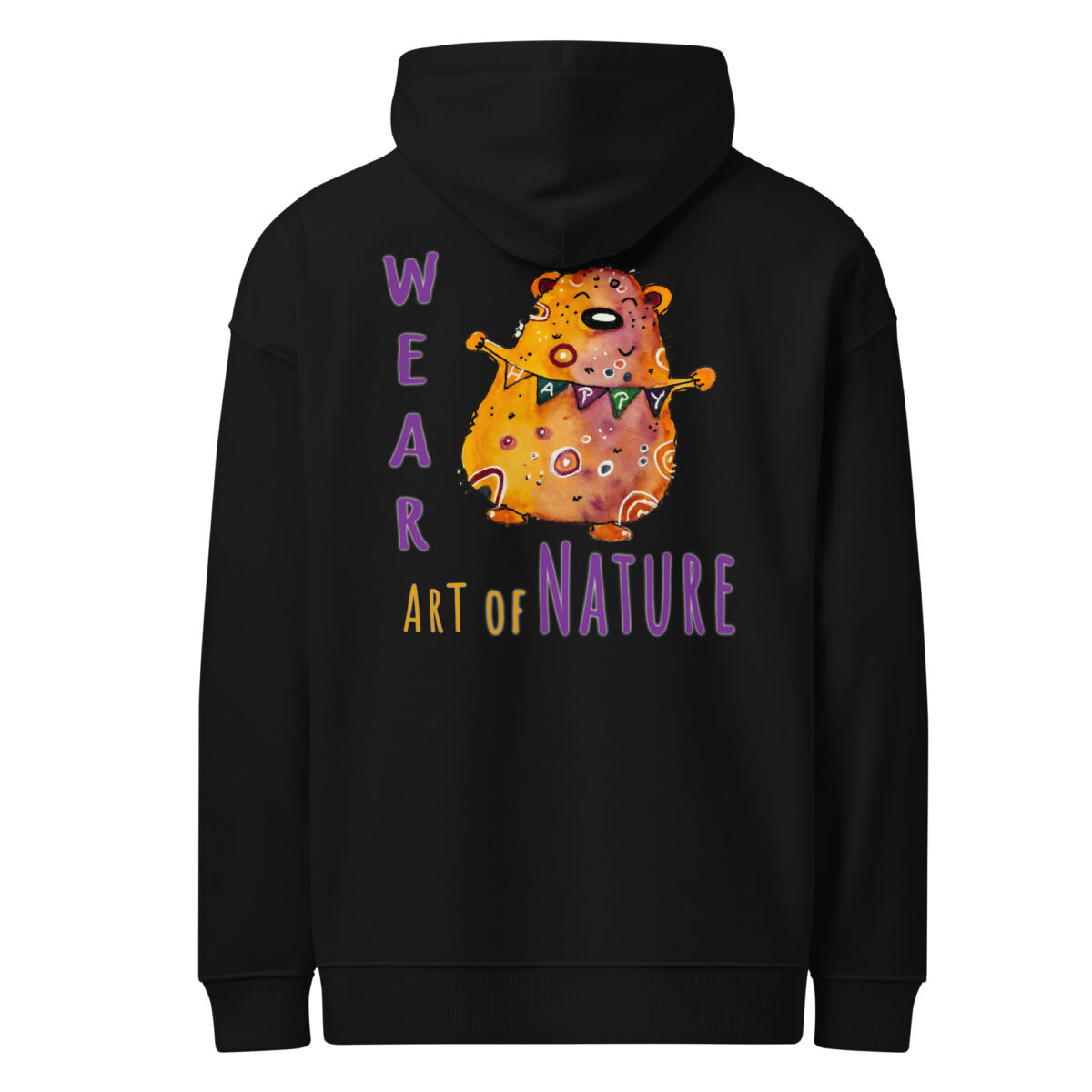 Bear L-Backprint Oversized Hoodie | Streetwear Bär Oversized Hoodie