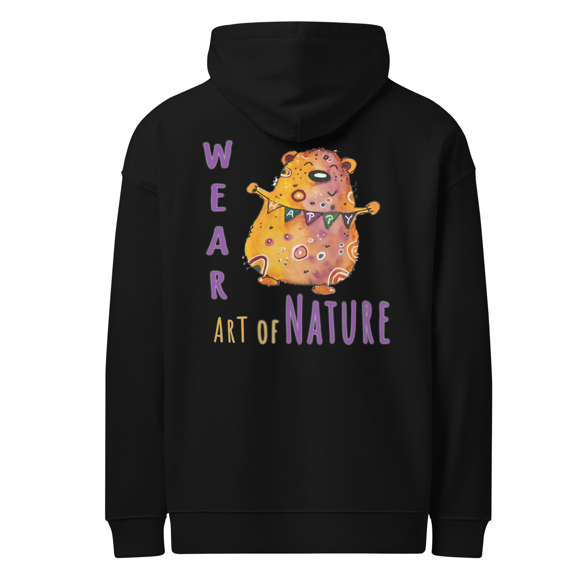 Bear L-Backprint Oversized Hoodie | Streetwear Bär Oversized Hoodie – Bild 14