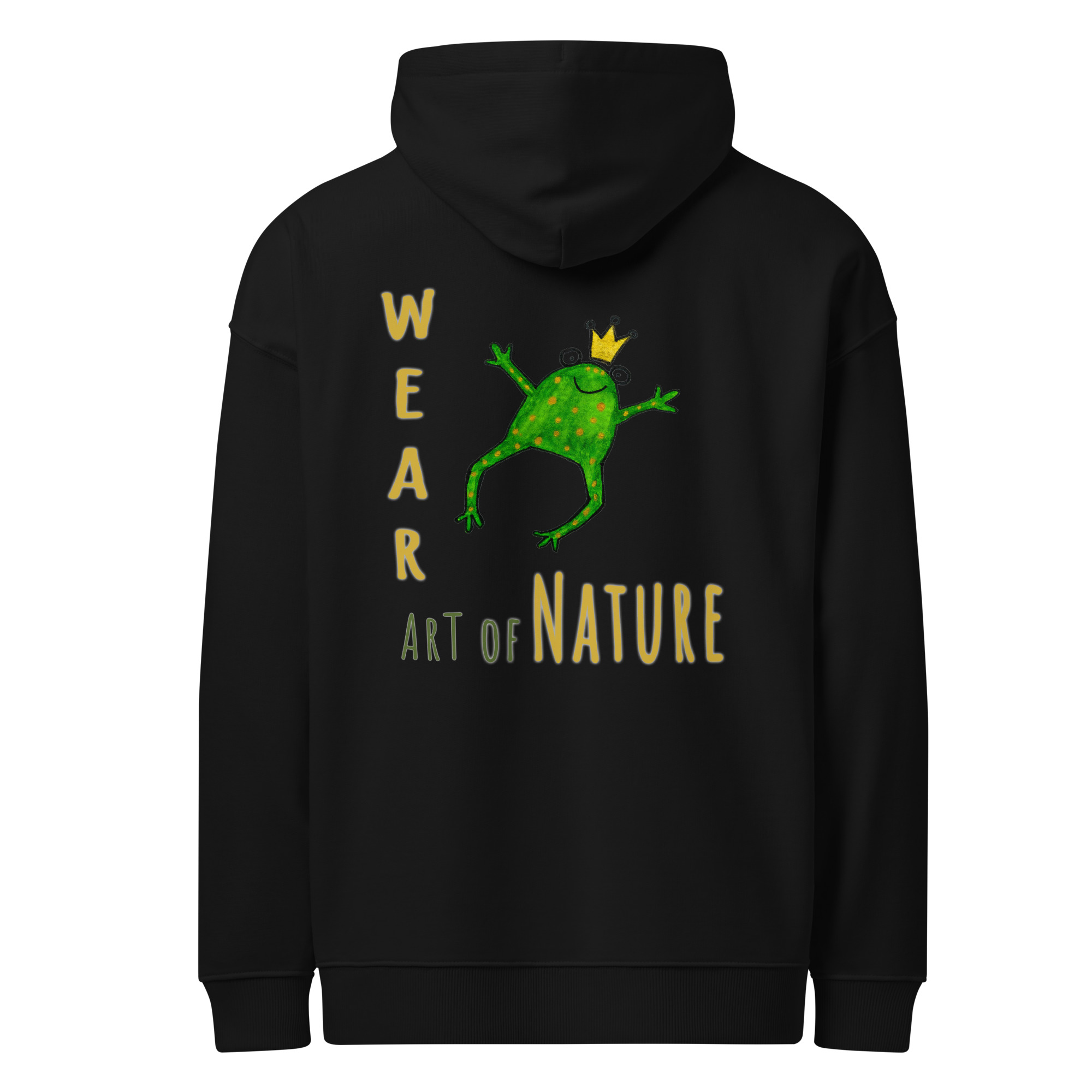 Frog L-Backprint Oversized Hoodie | Streetwear Frosch Oversized Hoodie – Bild 5