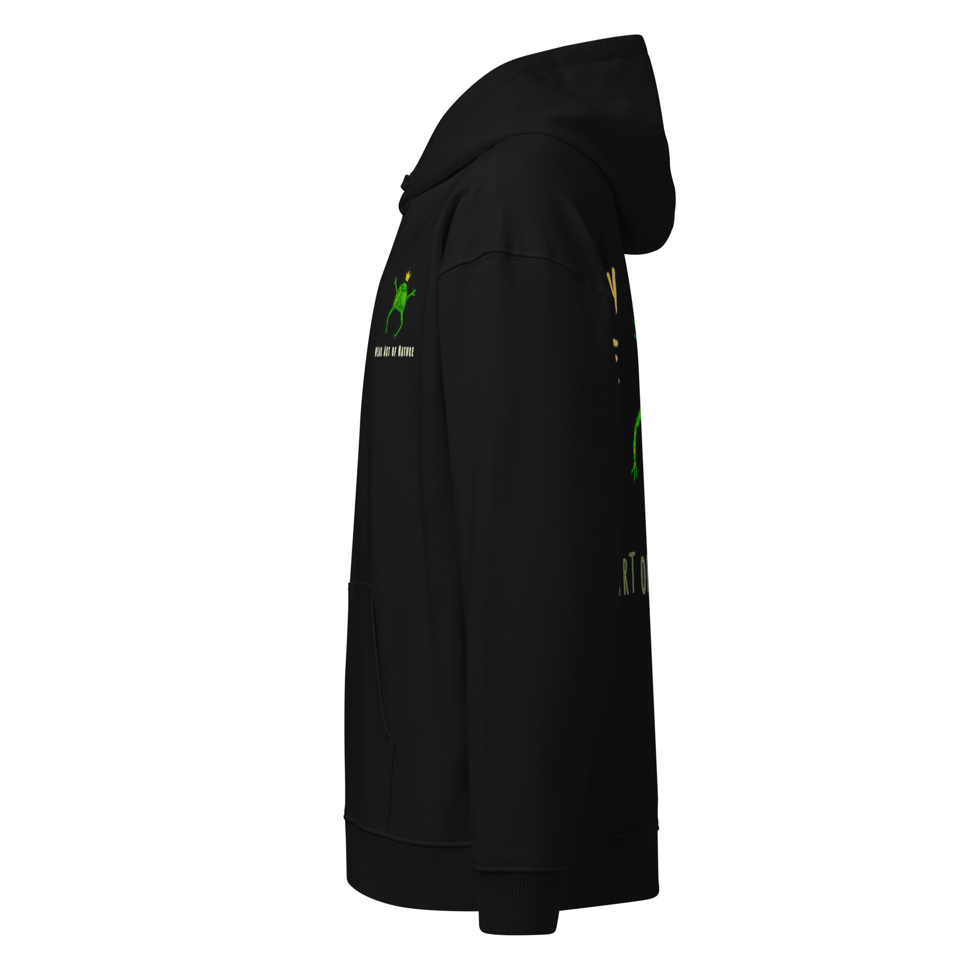 Frog L-Backprint Oversized Hoodie | Streetwear Frosch Oversized Hoodie – Bild 9