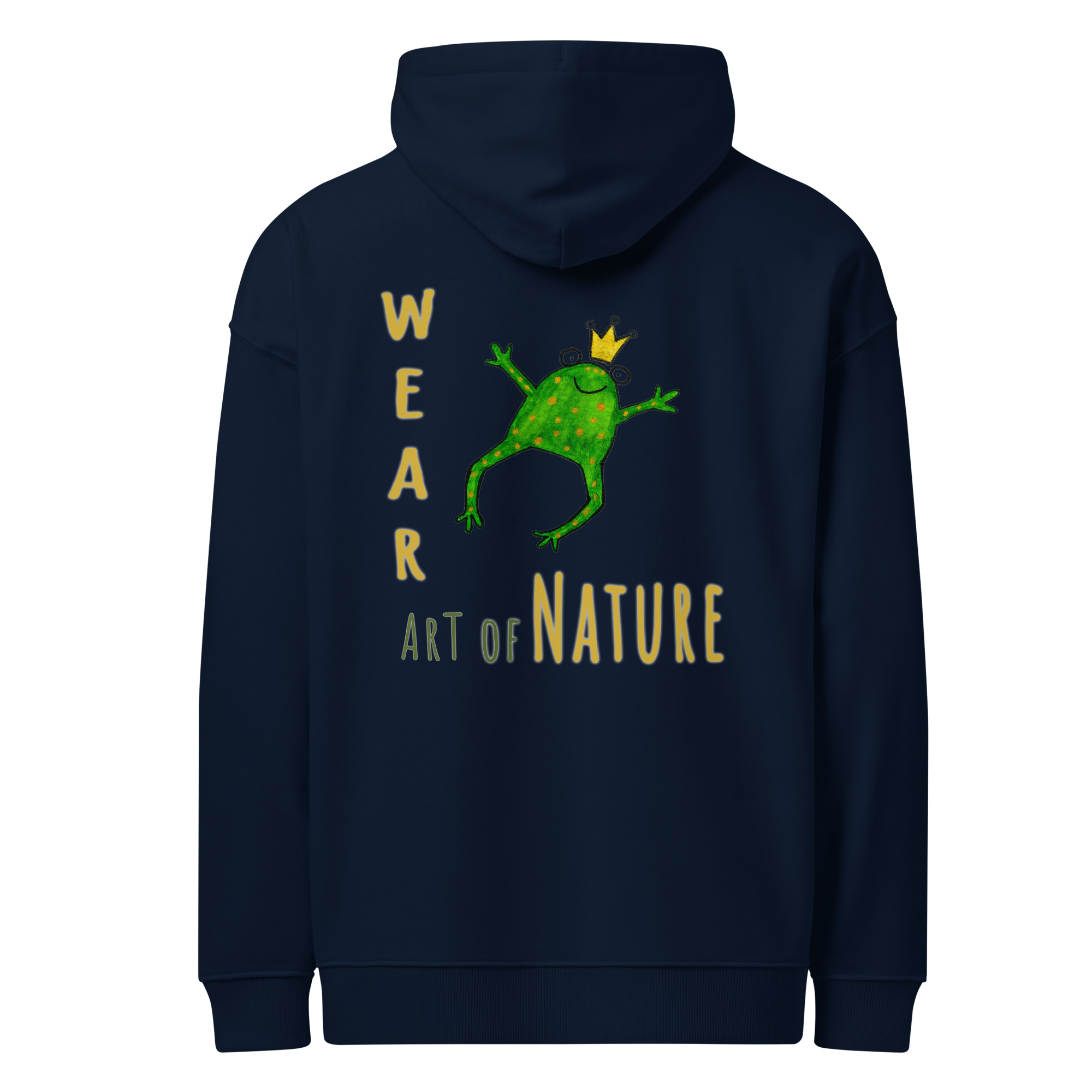 Frog L-Backprint Oversized Hoodie | Streetwear Frosch Oversized Hoodie – Bild 6