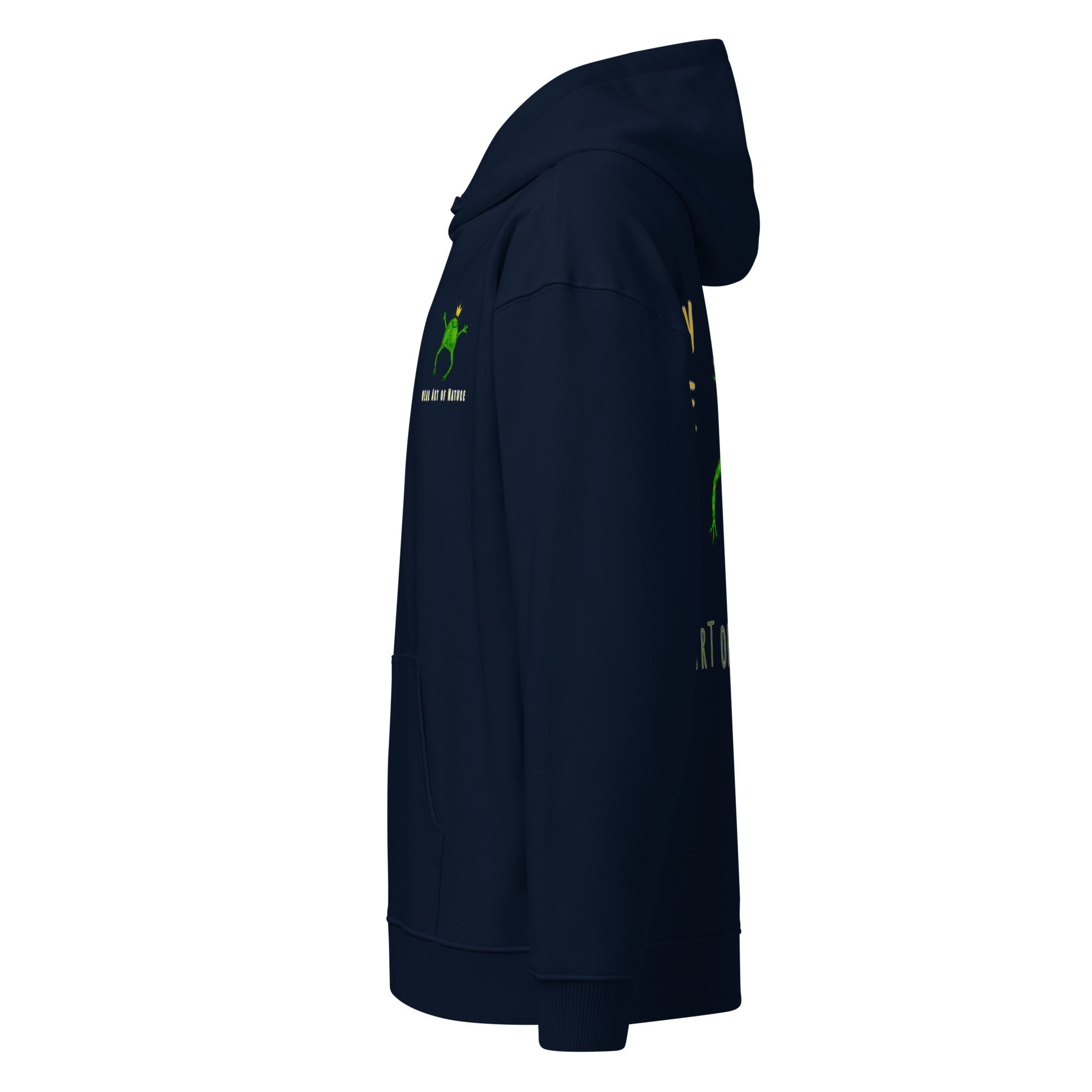 Frog L-Backprint Oversized Hoodie | Streetwear Frosch Oversized Hoodie – Bild 10