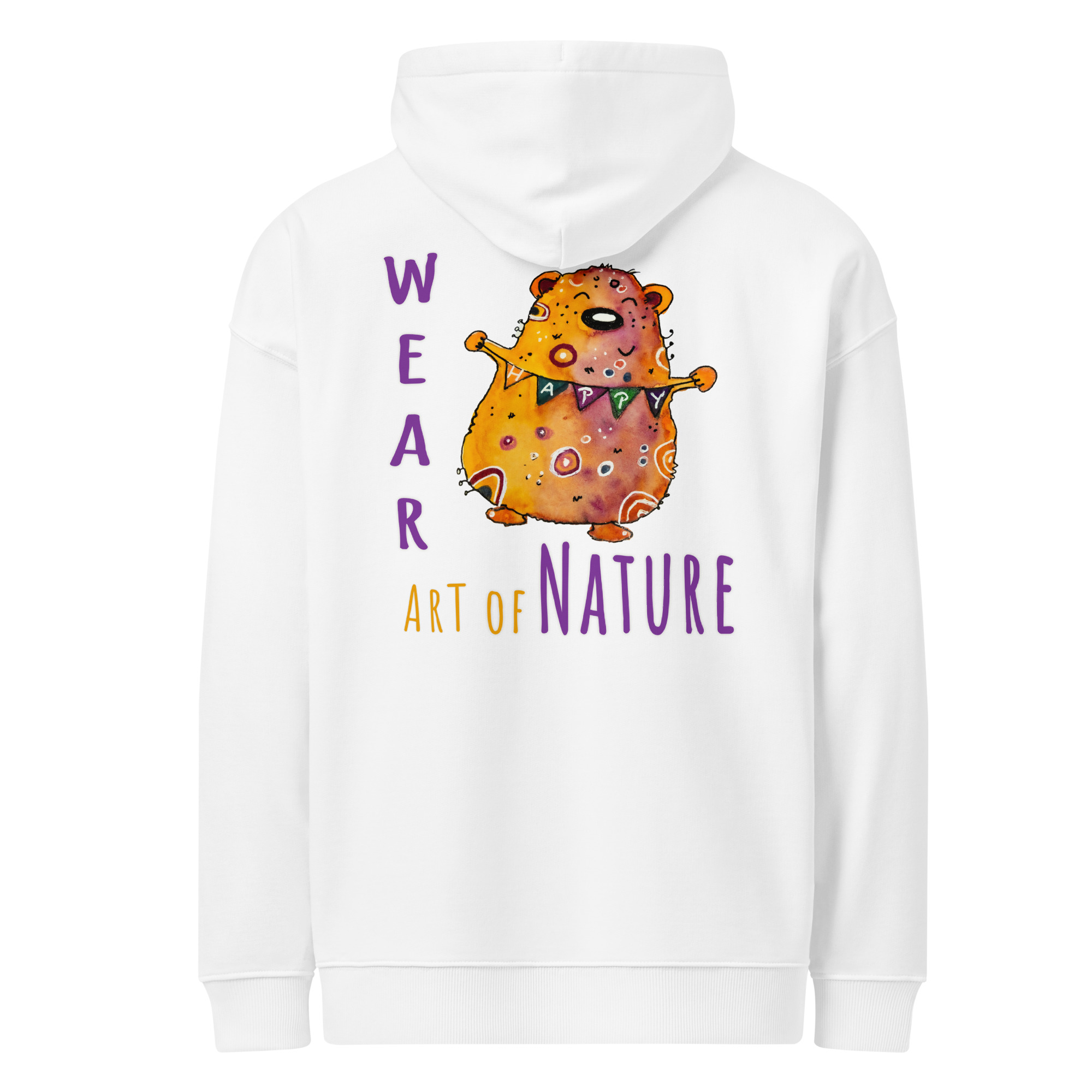 Bear L-Backprint Oversized Hoodie | Streetwear Bär Oversized Hoodie – Bild 4