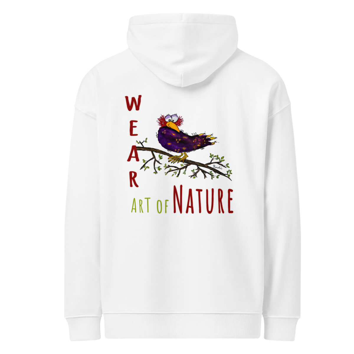Raven L-Backprint Oversized Hoodie | Streetwear Rabe Oversized Hoodie