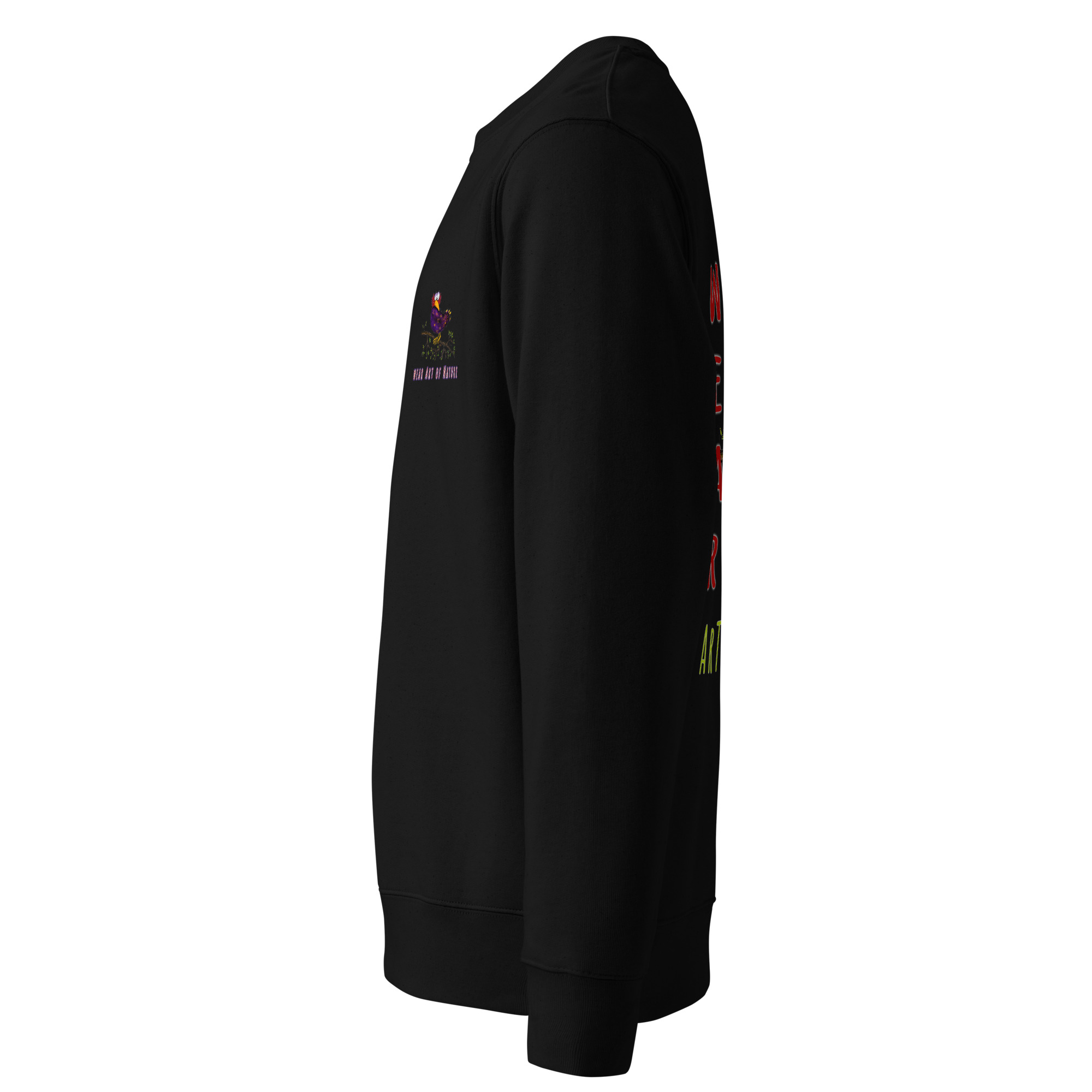 Raven L-Backprint Sweatshirt | Rabe Streetwear Pullover – Bild 7