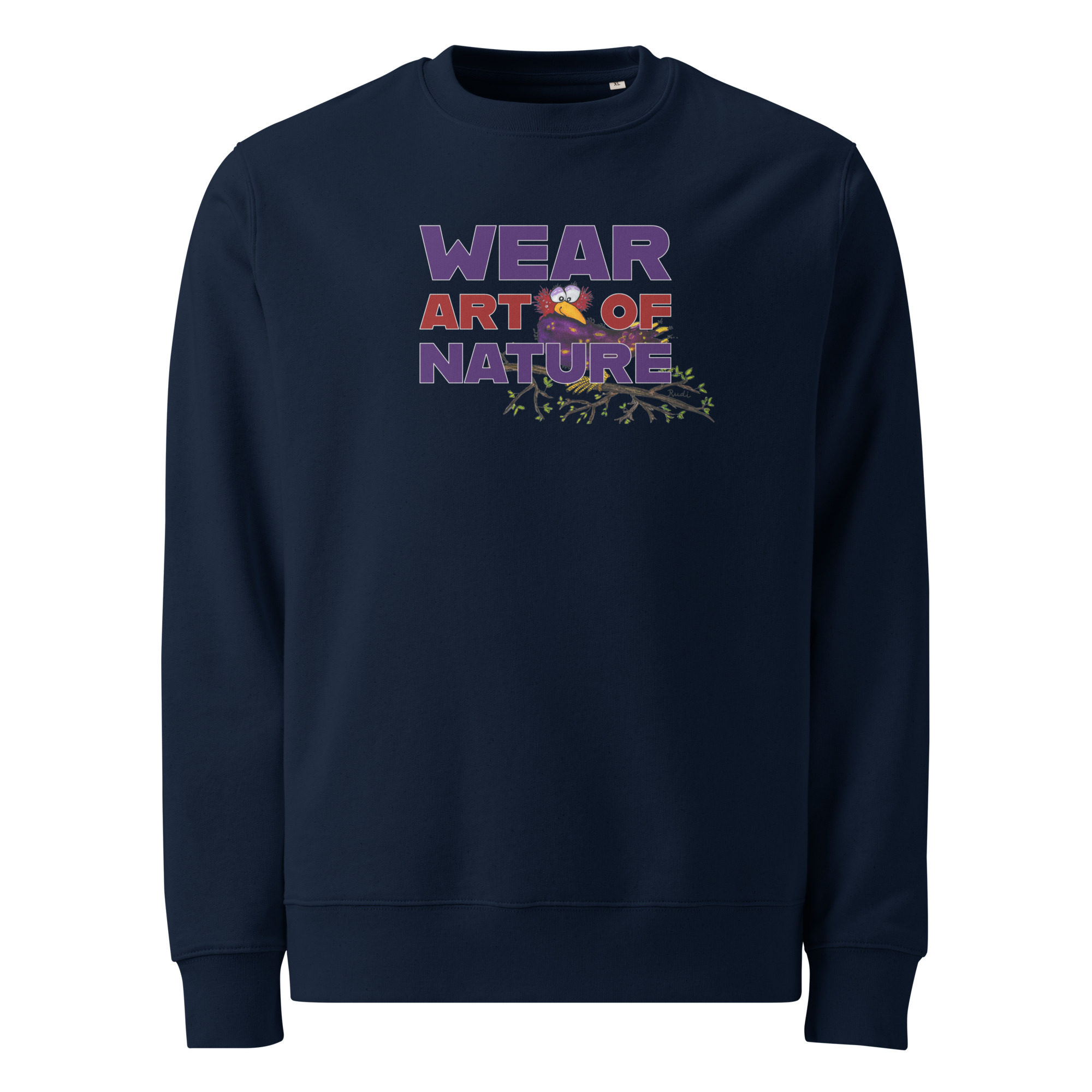 Raven Frontprint Sweatshirt | Streetwear Rabe wear Art of Nature – Bild 2