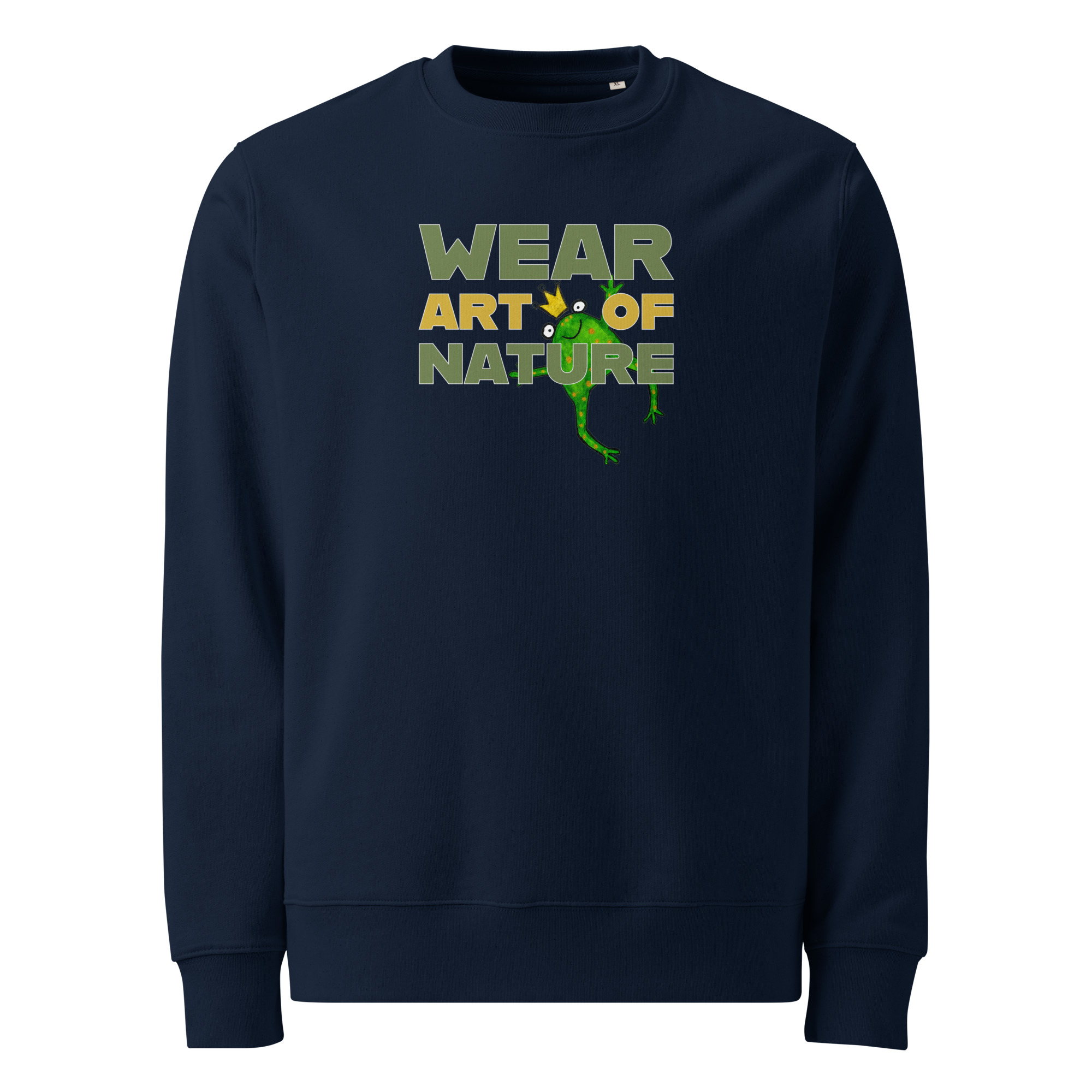 Frog Frontprint Sweatshirt | Frosch Streetwear wear Art of Nature – Bild 2