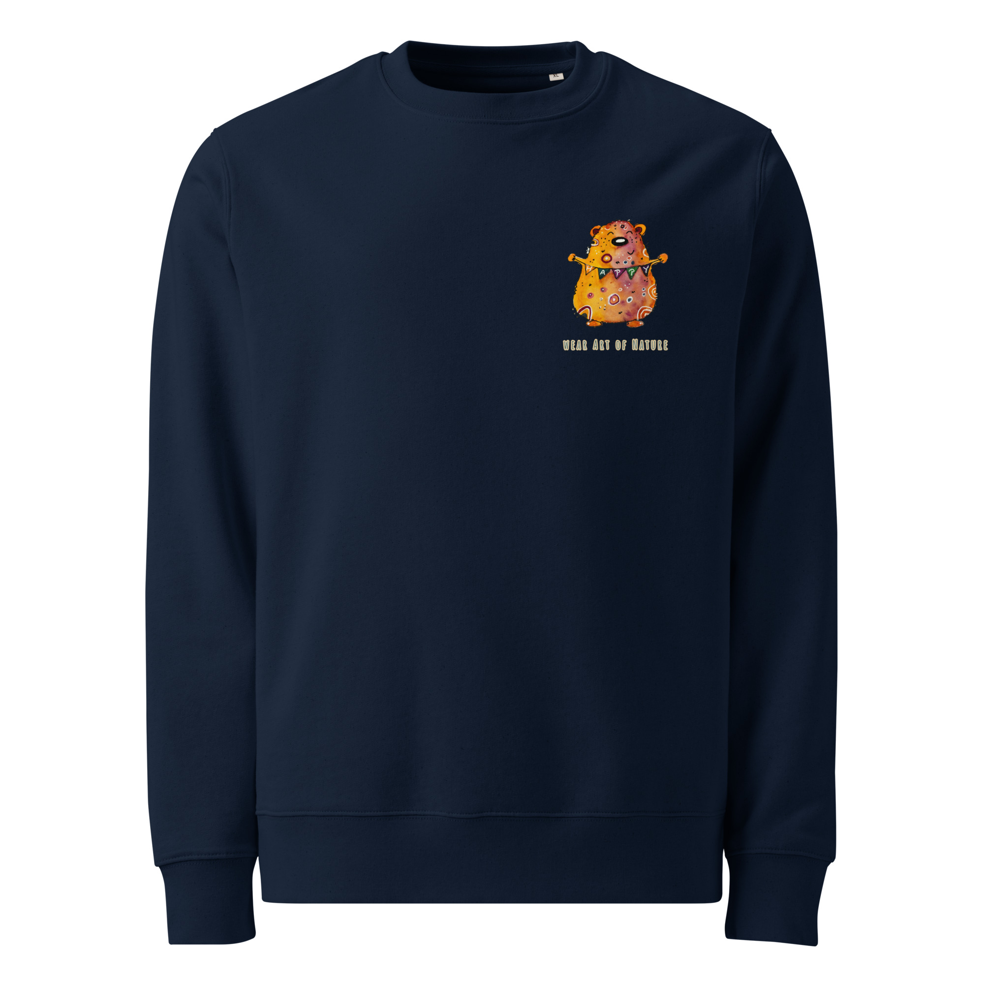 Bear L-Backprint Sweatshirt | Bär Streetwear Pullover – Bild 2