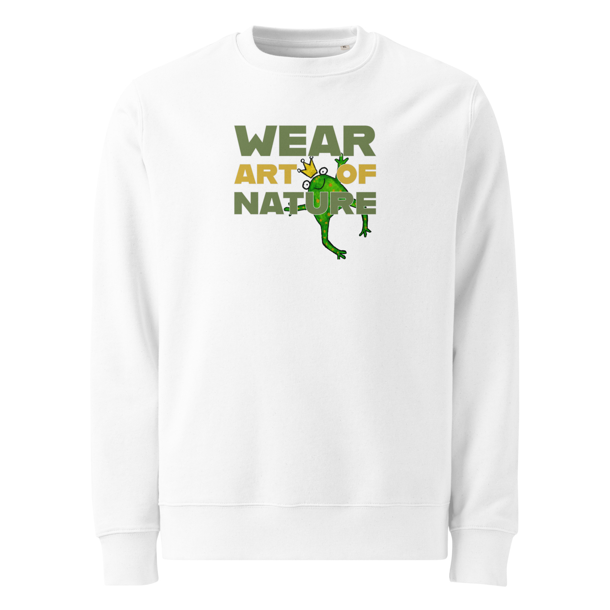 Frog Frontprint Sweatshirt | Frosch Streetwear wear Art of Nature – Bild 3