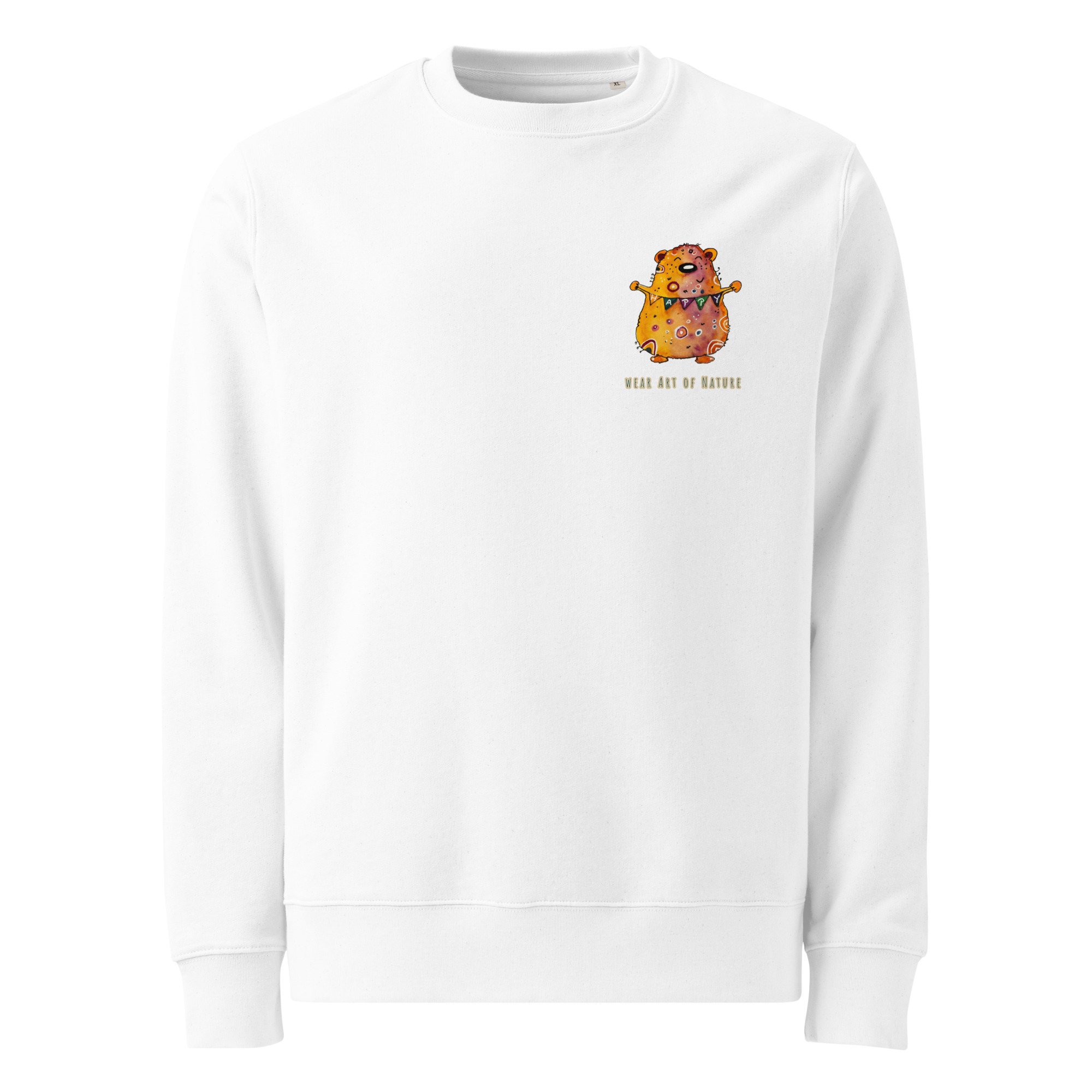 Bear L-Backprint Sweatshirt | Bär Streetwear Pullover – Bild 3