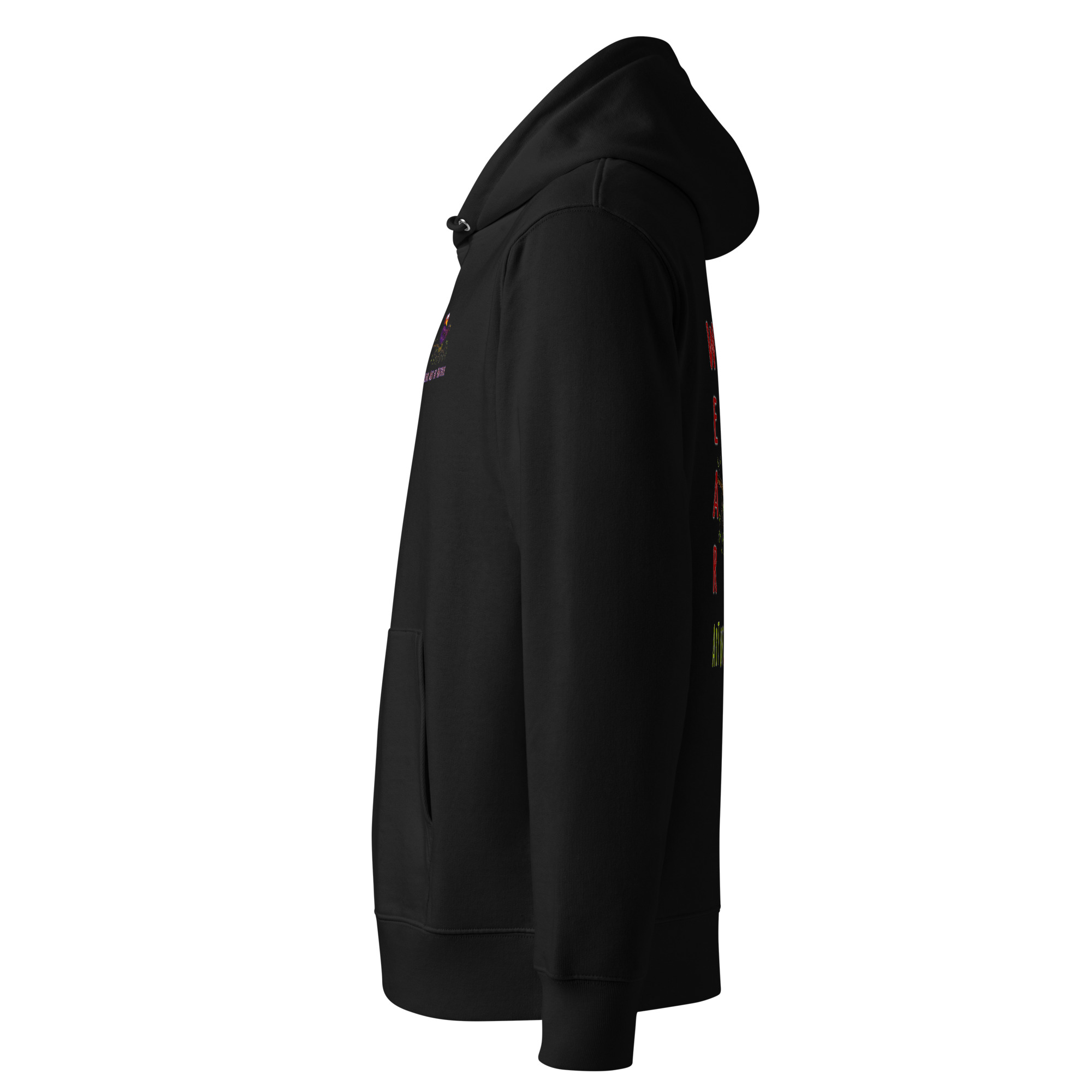 Raven L-Backprint Hoodie | Rabe Streetwear Hoodie – Bild 9