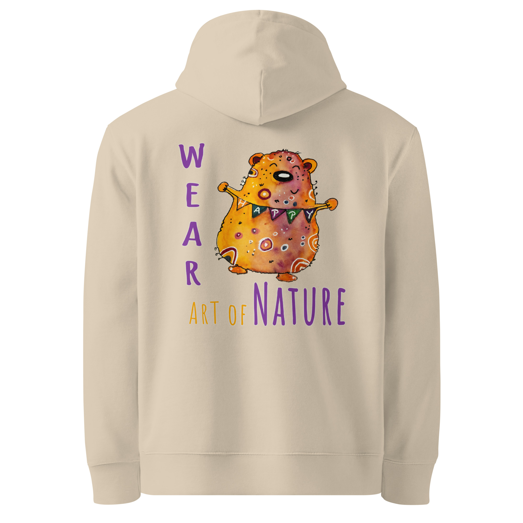 Bear L-Backprint Hoodie | Bär Streetwear Hoodie – Bild 7