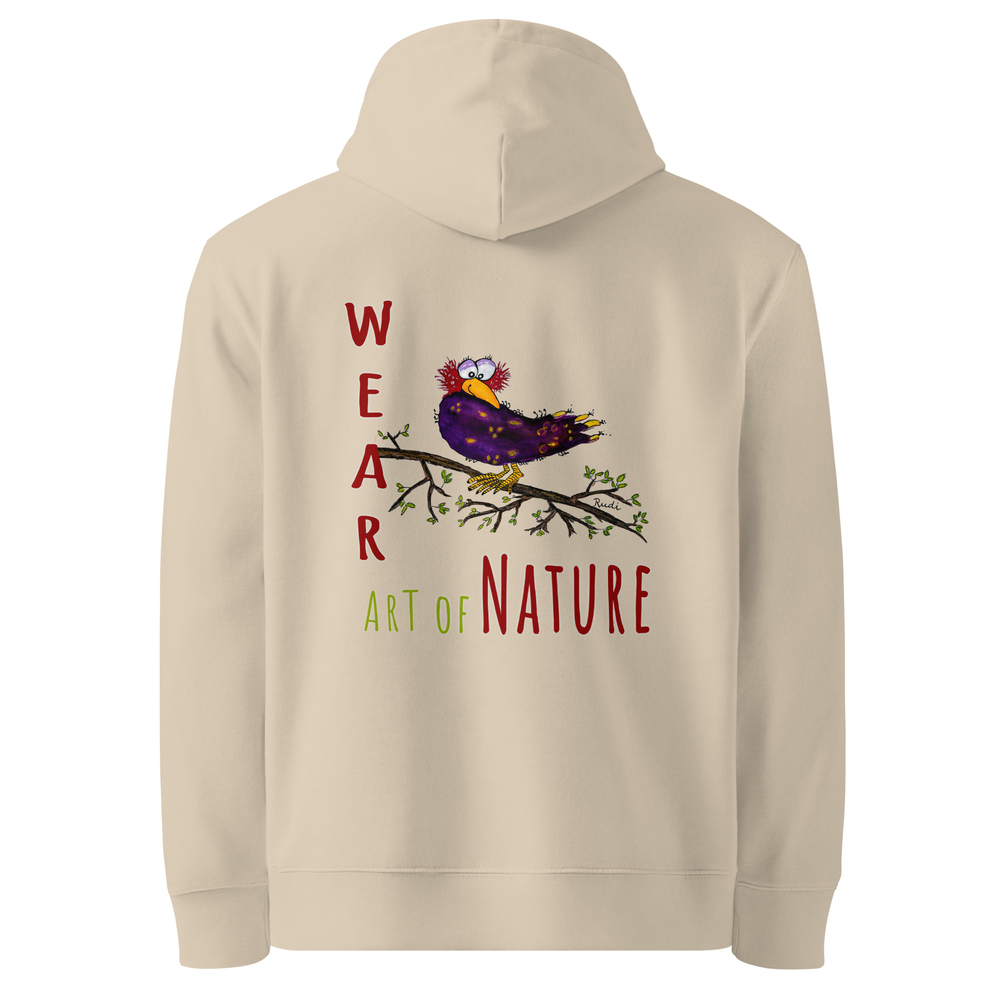 Raven L-Backprint Hoodie | Rabe Streetwear Hoodie – Bild 7