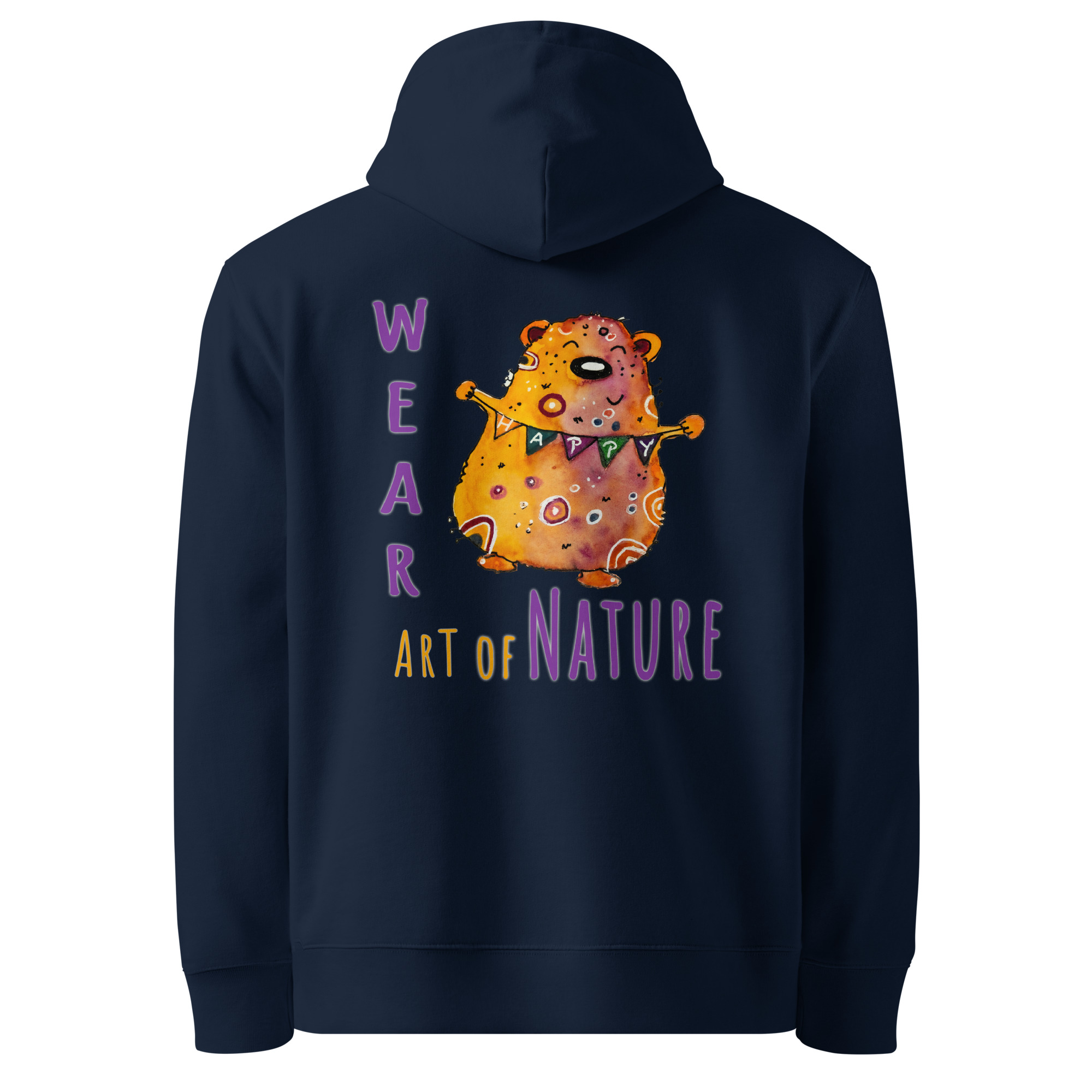 Bear L-Backprint Hoodie | Bär Streetwear Hoodie – Bild 6