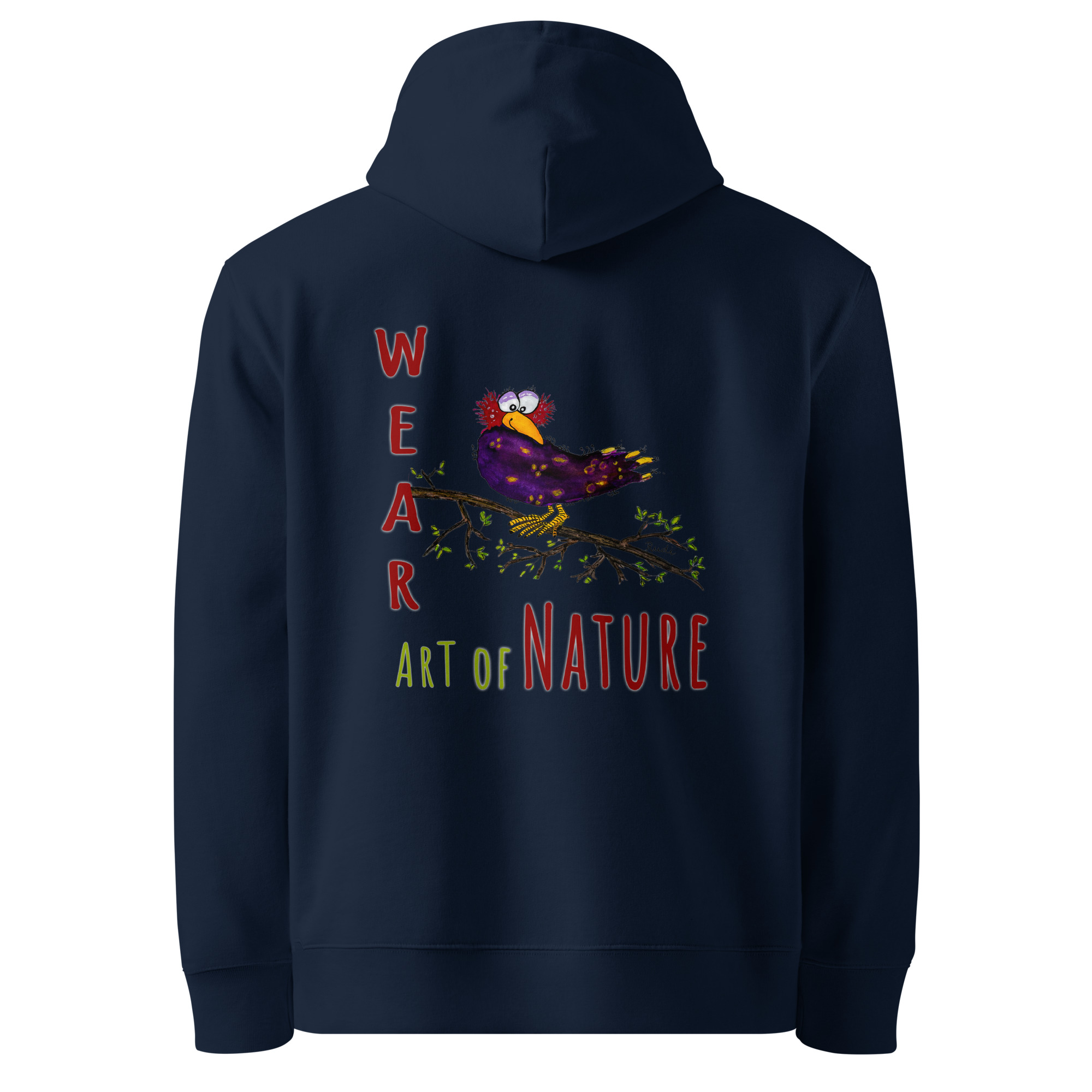 Raven L-Backprint Hoodie | Rabe Streetwear Hoodie – Bild 6
