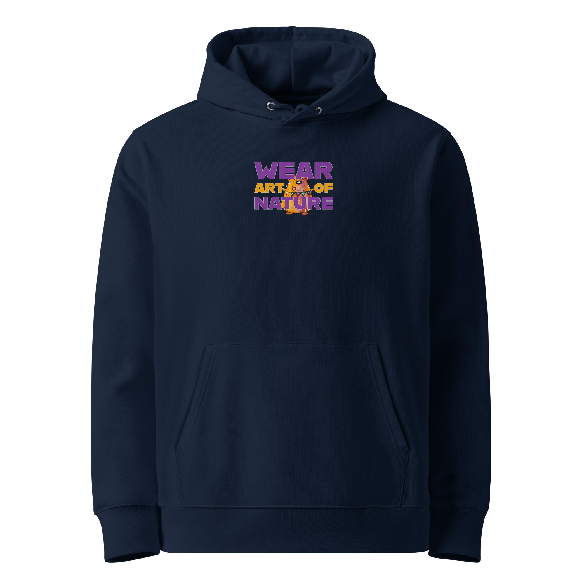 Bear Frontprint Hoodie | Bär Streetwear Hoodie – Bild 2