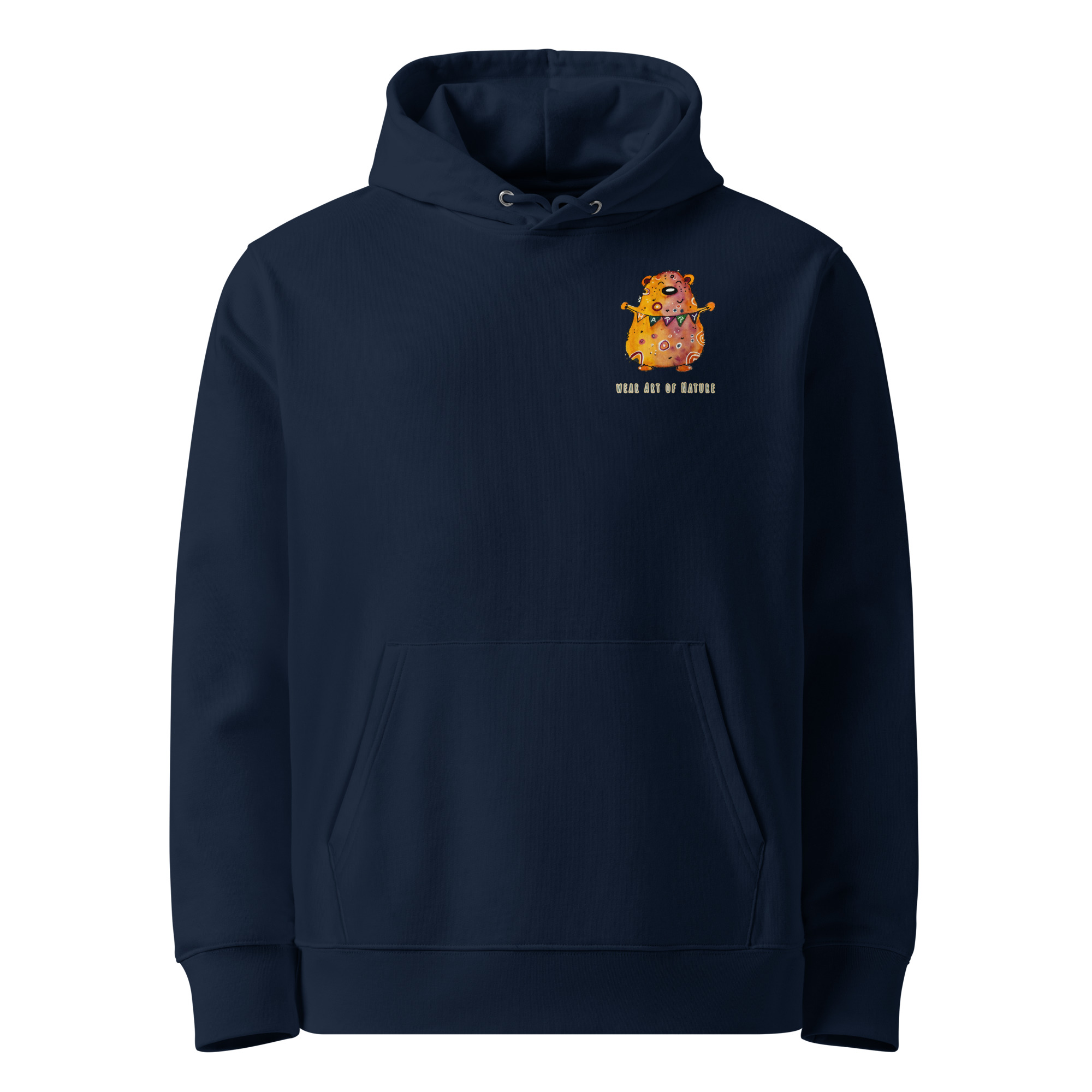 Bear L-Backprint Hoodie | Bär Streetwear Hoodie – Bild 2