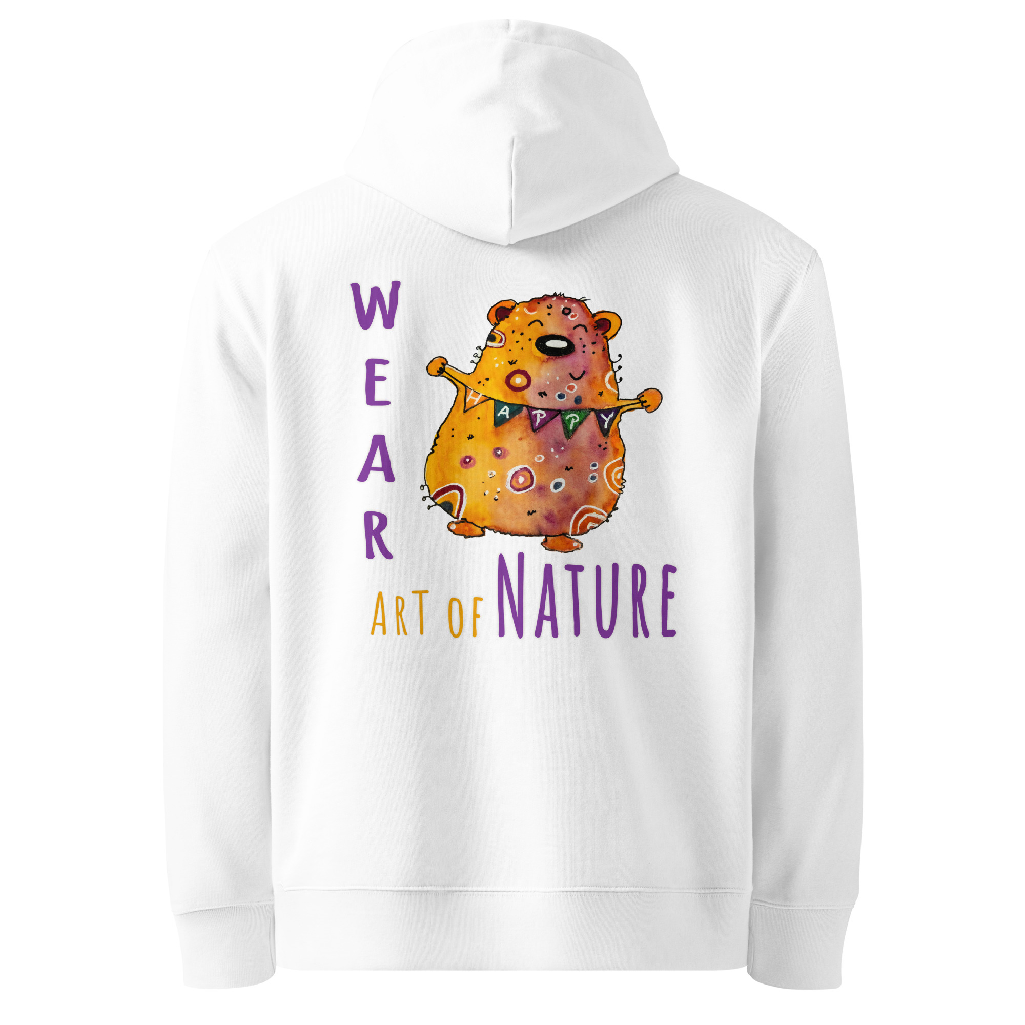 Bear L-Backprint Hoodie | Bär Streetwear Hoodie – Bild 8