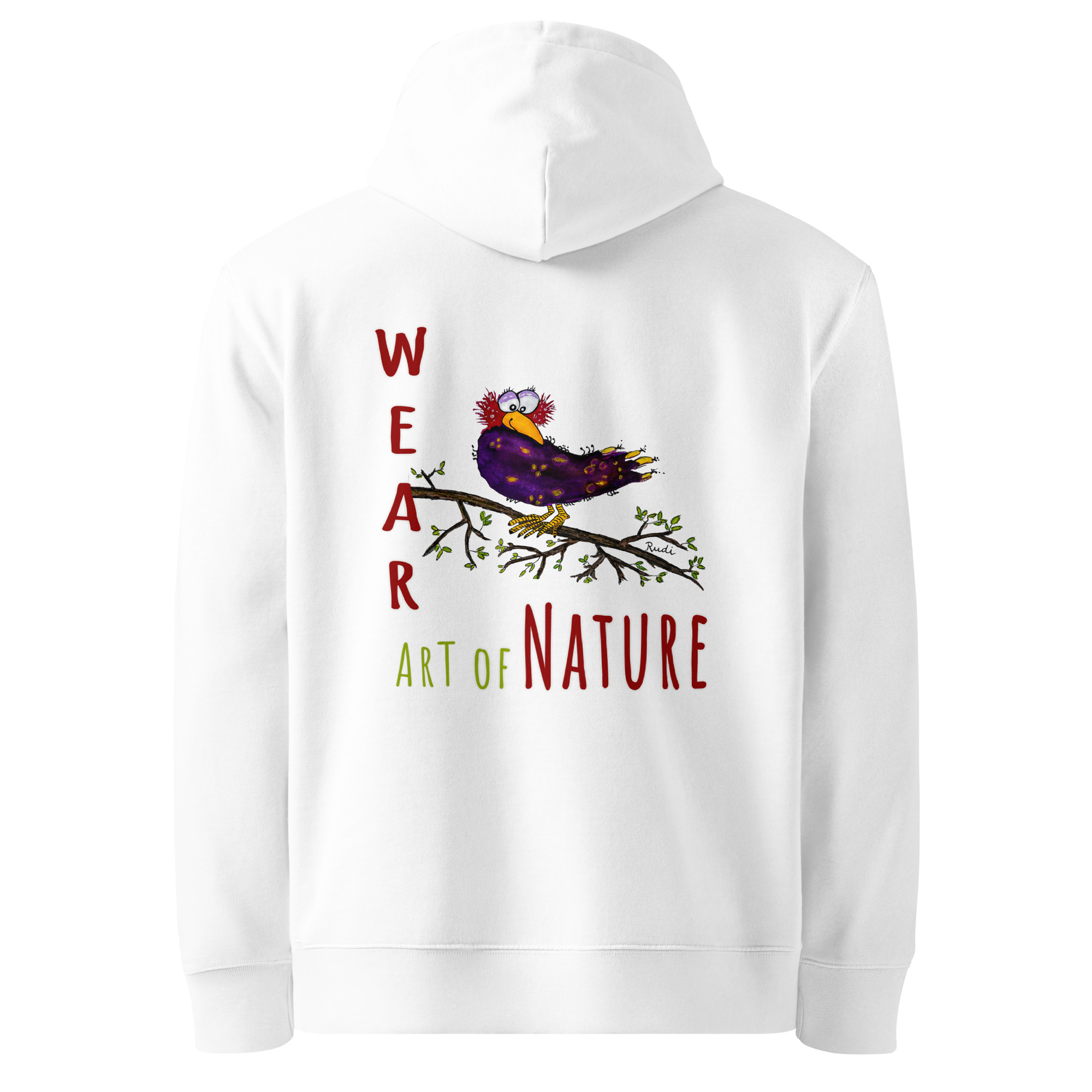 Raven L-Backprint Hoodie | Rabe Streetwear Hoodie – Bild 8