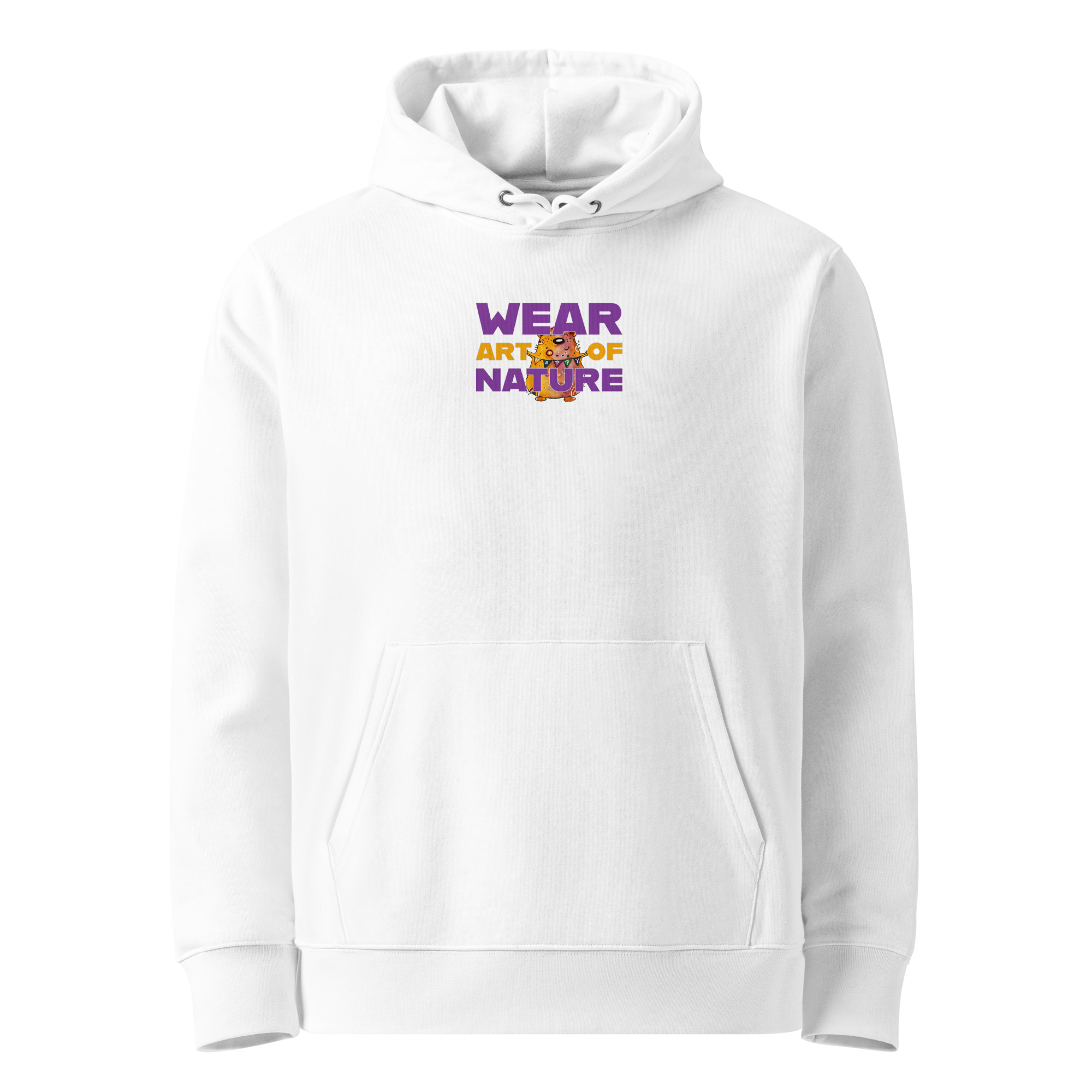 Bear Frontprint Hoodie | Bär Streetwear Hoodie – Bild 4