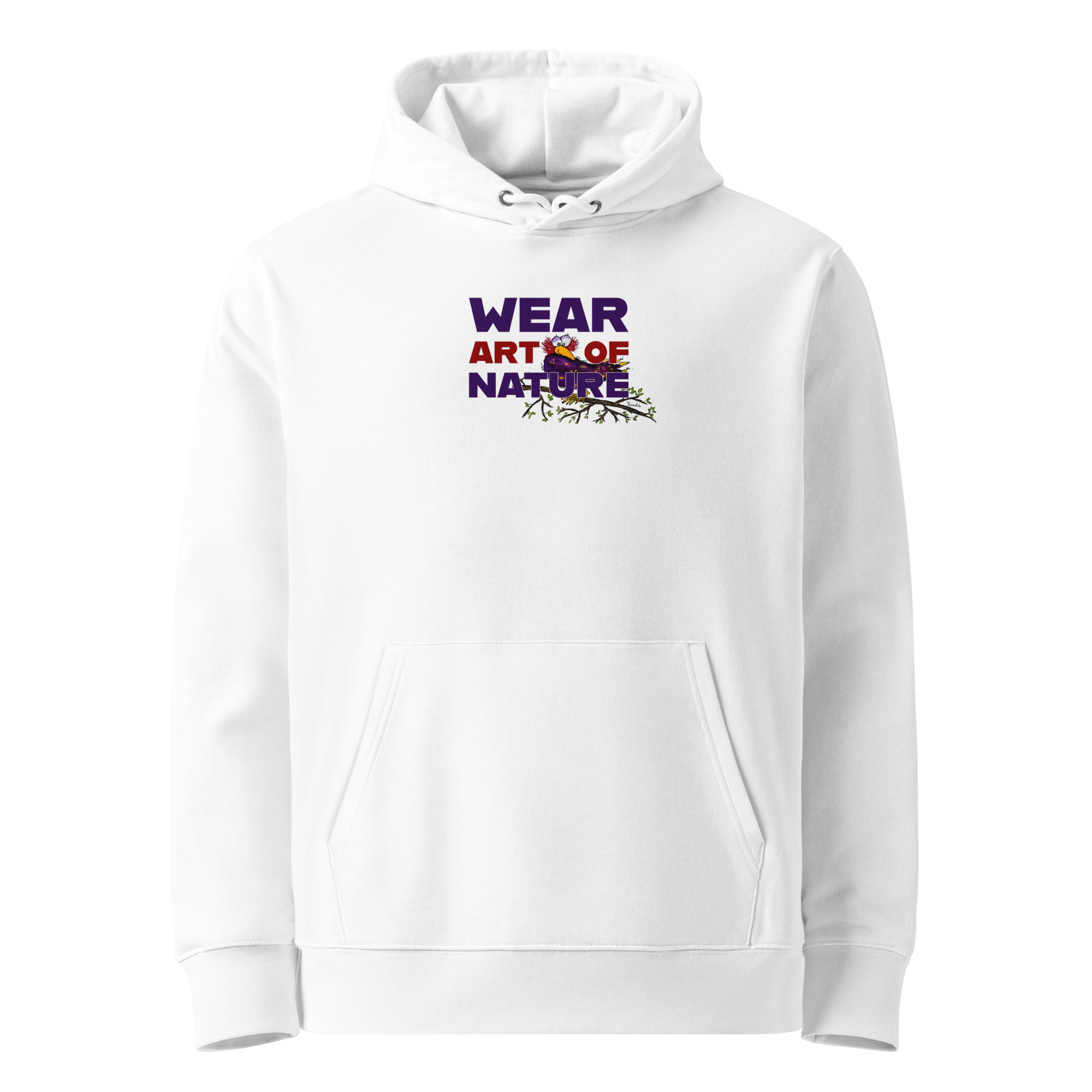 Raven Frontprint Hoodie | Rabe Streetwear Hoodie – Bild 4