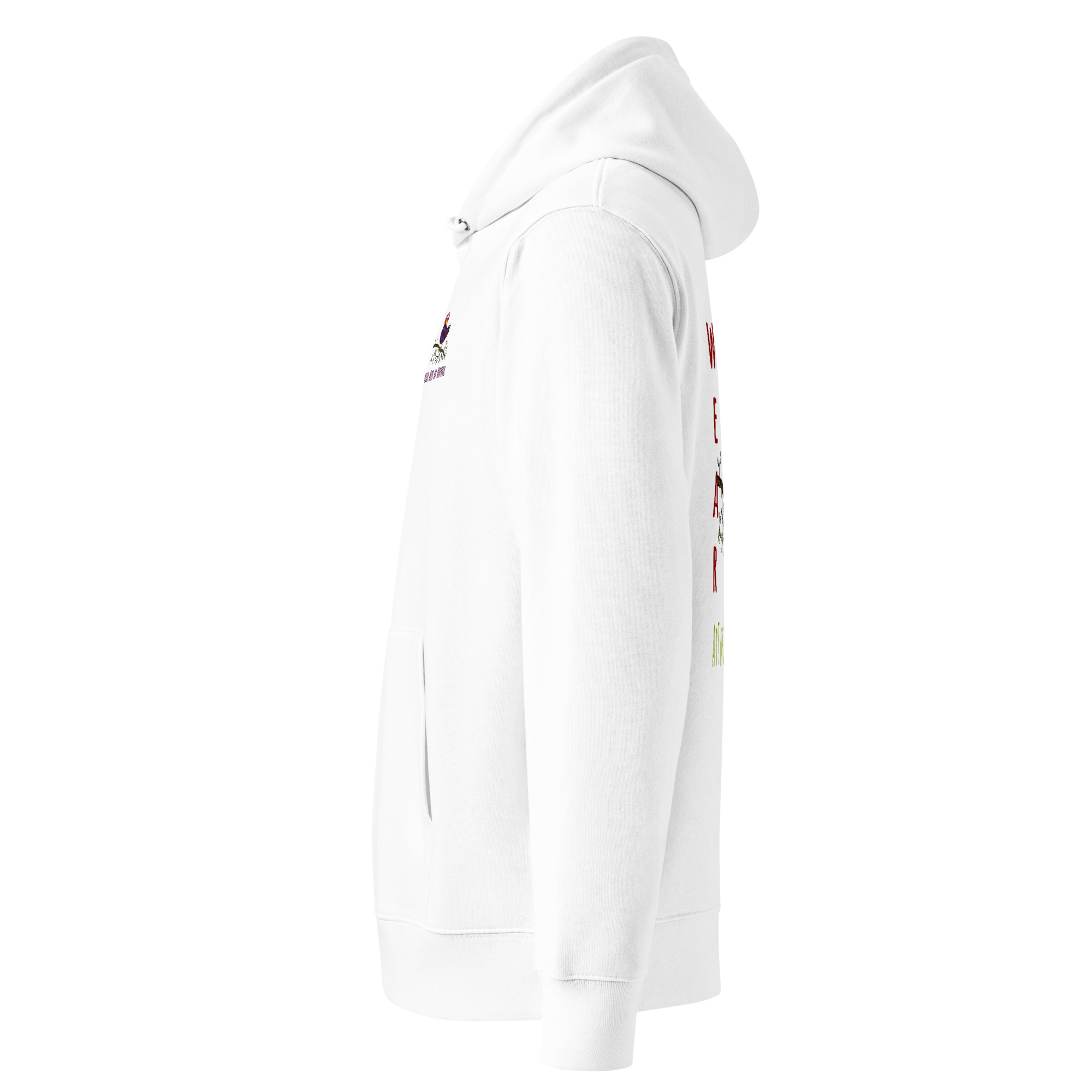 Raven L-Backprint Hoodie | Rabe Streetwear Hoodie – Bild 12